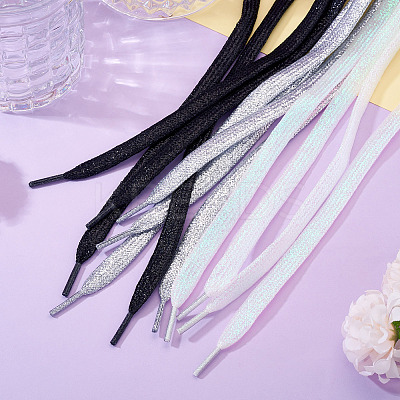3 Pairs 3 Colors Polyester Cord Shoelace AJEW-TA0002-36A-1