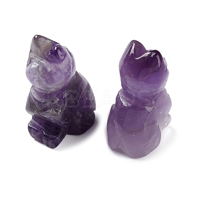 Natural Amethyst Carved Healing Figurines G-B062-04C-1