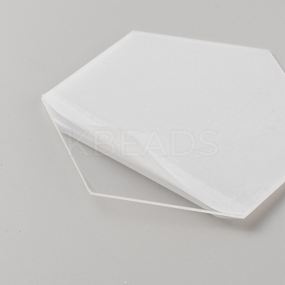 Transparent Acrylic Blank Place Cards AJEW-WH0347-92B-1