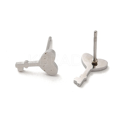 Non-Tarnish 304 Stainless Steel Stud Earrings EJEW-P244-03P-1