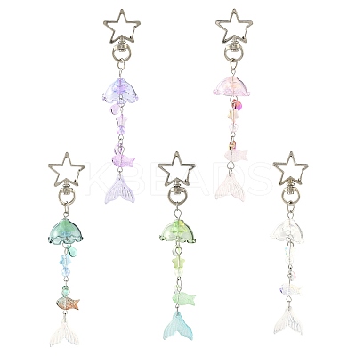 Glass & Lampwork & Acrylic Pendant Decorations KEYC-FS00033-02-1