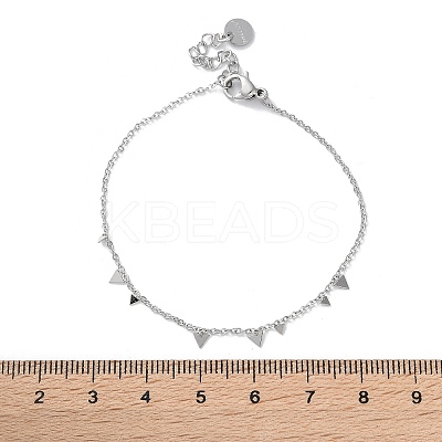 304 Stainless Steel Cable Chain Bracelets for Women BJEW-A036-20P-1