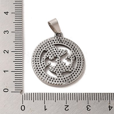 304 Stainless Steel Pendants LS-STAS-C084-01B-AS-1