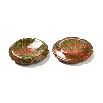 Natural Unakite Worry Stones G-E586-01Z-1