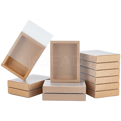 Kraft Paper Storage Gift Drawer Boxes CON-WH0089-37C-01-1