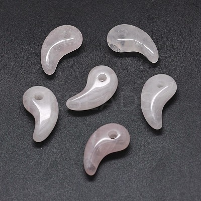 Natural Rose Quartz Pendants G-O175-33D-1