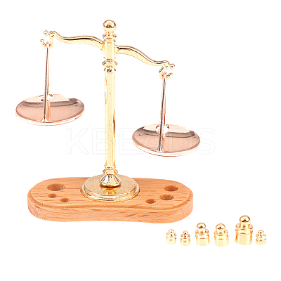 Alloy Miniature Balance Scale Display Decorations MIMO-PW0003-038-1