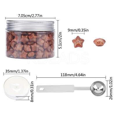 Sealing Wax Particles Kits for Retro Seal Stamp DIY-CP0003-54R-1
