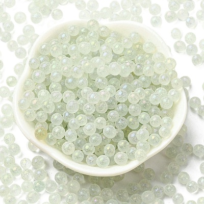 Luminous Glow in the Dark Transparent Glass Round Beads GLAA-F124-B02-1