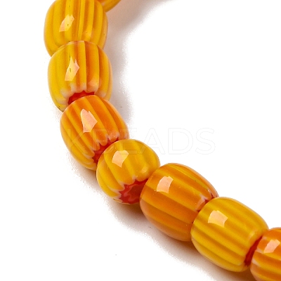 Handmade Lampwork Chevron Beads Strands LAMP-K041-01A-17-1