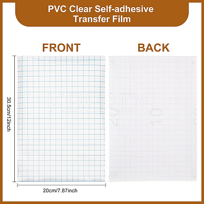 PVC Clear Self-adhesive Transfer Film DIY-WH0001-91-1