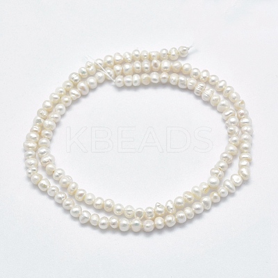 Natural Cultured Freshwater Pearl Beads Strands X-PEAR-F007-61-1