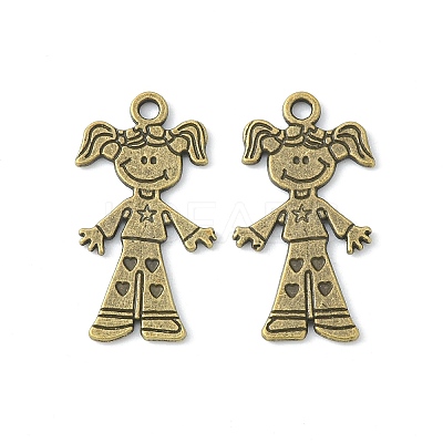 Tibetan Style Alloy Girl Pendants LS-TIBEP-S116-AB-NR-1