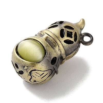 Brass Pendants KK-M284-20AB-02-1