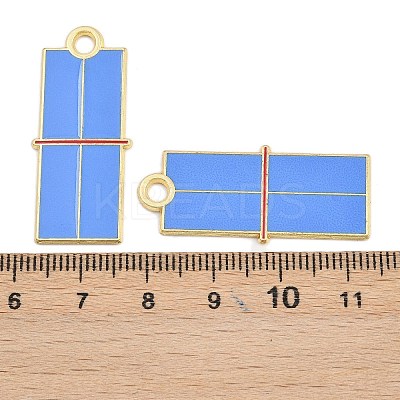 Alloy Enamel Pendants FIND-I065-01H-G-1