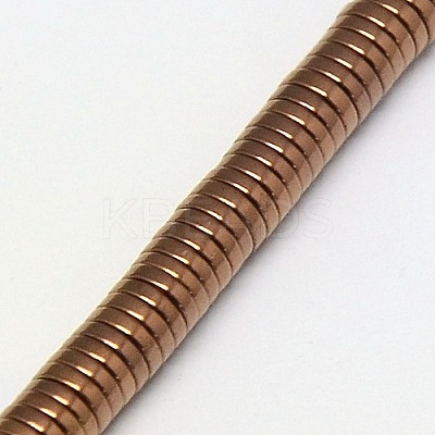 Electroplate Non-magnetic Synthetic Hematite Beads Strands G-J164A-3mm-M-1