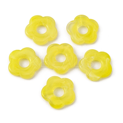 Acrylic Beads LS-MACR-WH0007-26P-1