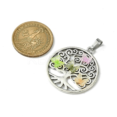 Antique Silver Tone Alloy Pendants PALLOY-JF02361-02-1