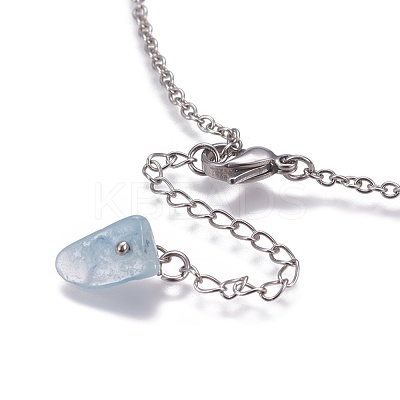 Stainless Steel Pendant Necklaces NJEW-JN02319-1