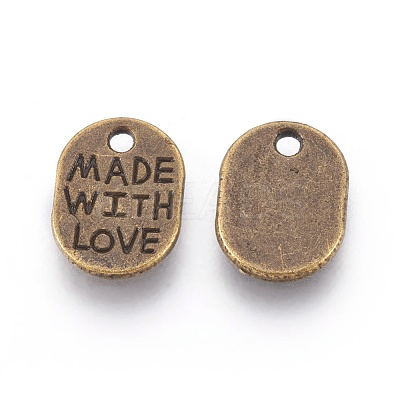 Tibetan Style Alloy Pendants TIBEP-A5194-AB-NR-1