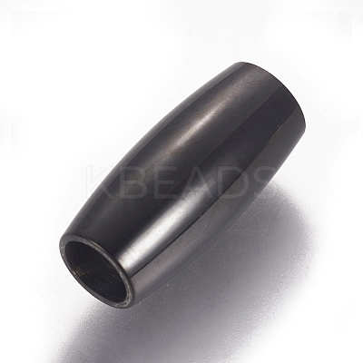 304 Stainless Steel Magnetic Clasps with Glue-in Ends STAS-F212-022B-1