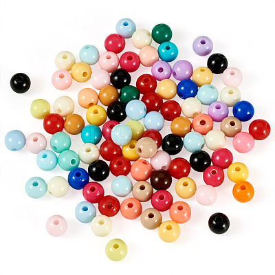 10G Opaque Acrylic Beads SACR-TADJ0001-03D-1