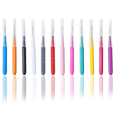 60Pcs 12 Colors Plastic Cleaning Brushes AJEW-CN0004-01-1