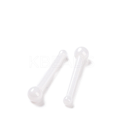 Hypoallergenic Bioceramics Zirconia Ceramic Round Ball Nose Bone Rings AJEW-Z014-04D-1