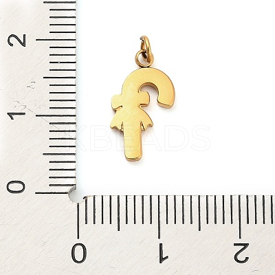 304 Stainless Steel Rhinestone Charms FIND-I062-01G-07-1