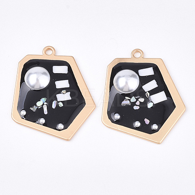 Epoxy Resin Pendants RESI-S365-74A-1