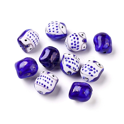 Handmade Porcelain Beads X-PORC-S447-08-1