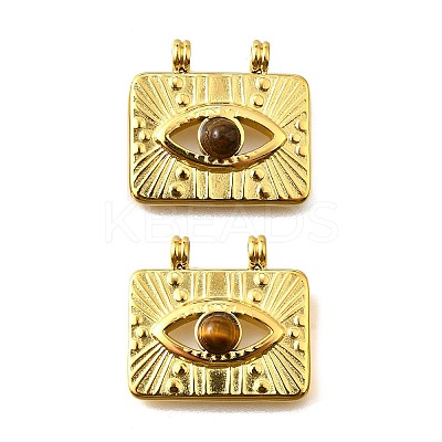 Natural Tiger Eye Pendants STAS-K263-81G-02-1