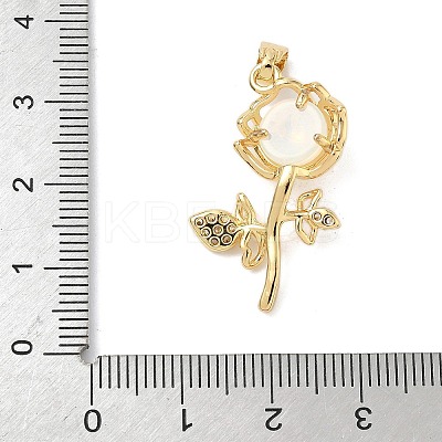 Brass Micro Pave Cubic Zirconia Pendants KK-K368-24G-1