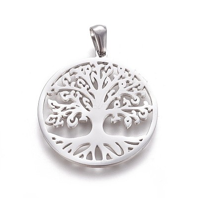 Non-Tarnish 304 Stainless Steel Pendants LS-STAS-F219-08P-1