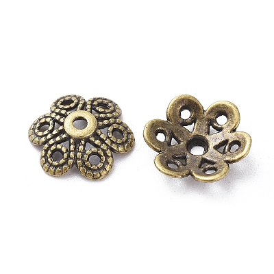 Tibetan Style Alloy Bead Caps LS-X-MLF10883Y-NF-1