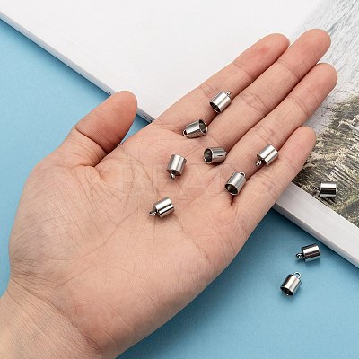 Tarnish Resistant 304 Stainless Steel Cord Ends LS-STAS-E020-7-1
