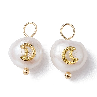 Natural Pearl Pendants PALLOY-JF02200-02-1