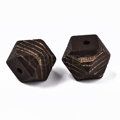 Painted Natural Wood Beads WOOD-T021-52C-M-1