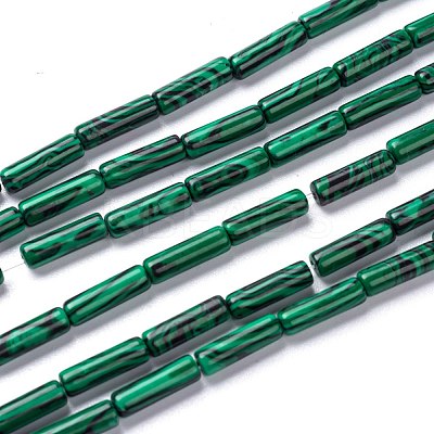 Synthetic Malachite Beads Strands G-F247-41-1