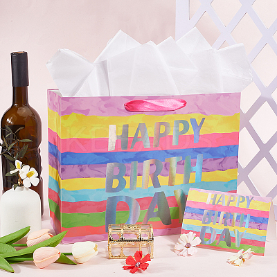 1 Set Paper Tote Bags with Handles CARB-SP0001-01A-1