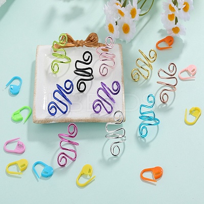 10Pcs 10 Colors Iron Crochet Tool IFIN-SZ0001-41-1