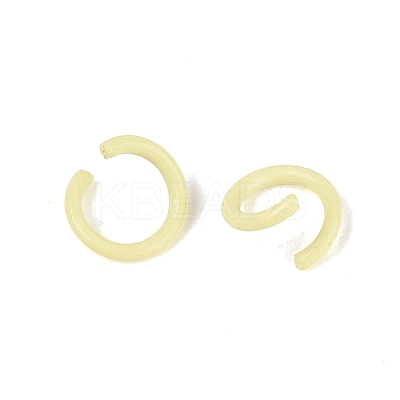 Spray Painted Iron Open Jump Rings IFIN-T017-04C-16-1