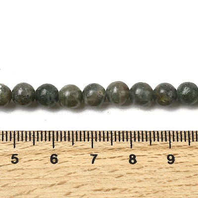 Natural Green Apatite Beads Strands G-K350-C04-6mm-1