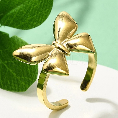 304 Stainless Steel Open Cuff for Wom RJEW-B109-02G-01-1