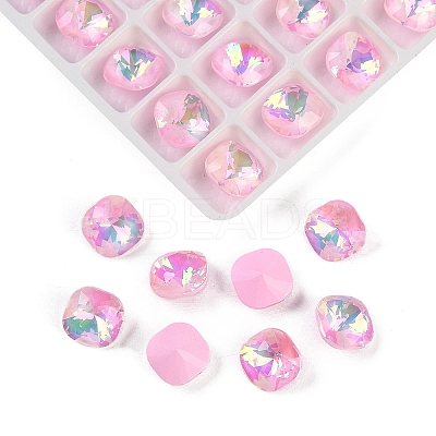 Pointed Back Glass Rhinestone Cabochons GGLA-S003-03F-1