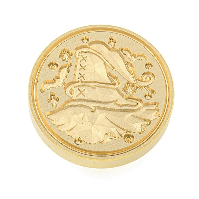 Halloween Series Wax Seal Brass Stamp Heads AJEW-M039-01E-1