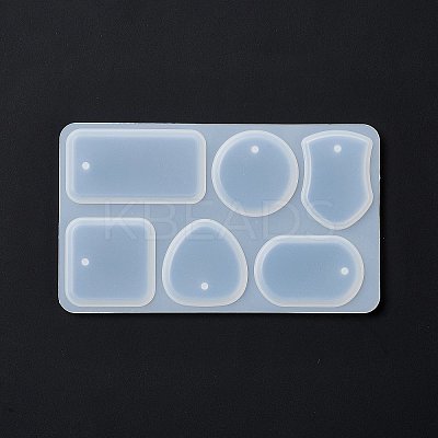 DIY Shield & Geometric Shape Pendant Silicone Molds LS-DIY-G067-06A-1