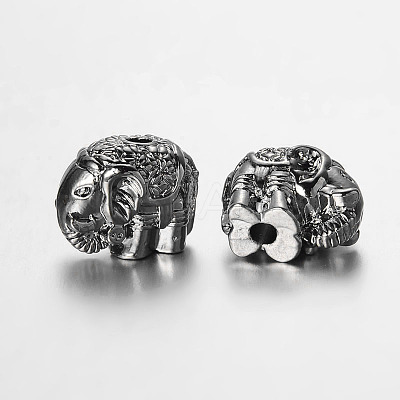 Elephant Alloy Beads PALLOY-L161-03B-1