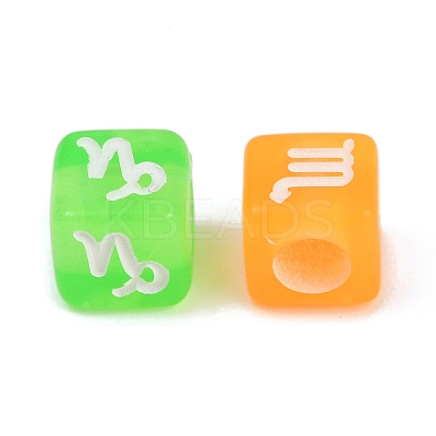 Opaque Acrylic Beads OACR-H052-03A-1