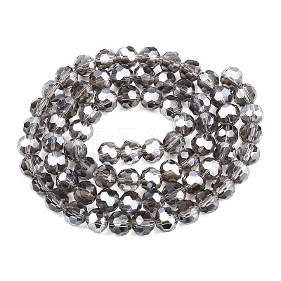 Electroplate Glass Bead Strands EGLA-R015-8mm-32-1